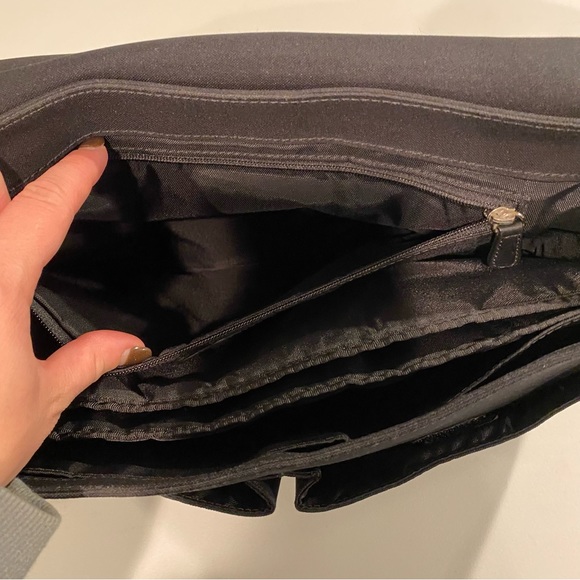 COACH BLACK SIGNATURE 77004 COMPUTER LAPTOP BAG - Picture 8 of 8